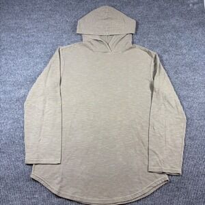 Goodlife Hoodie Men's XL Slub Scallop Pullover Tan Beige Made in USA Casual